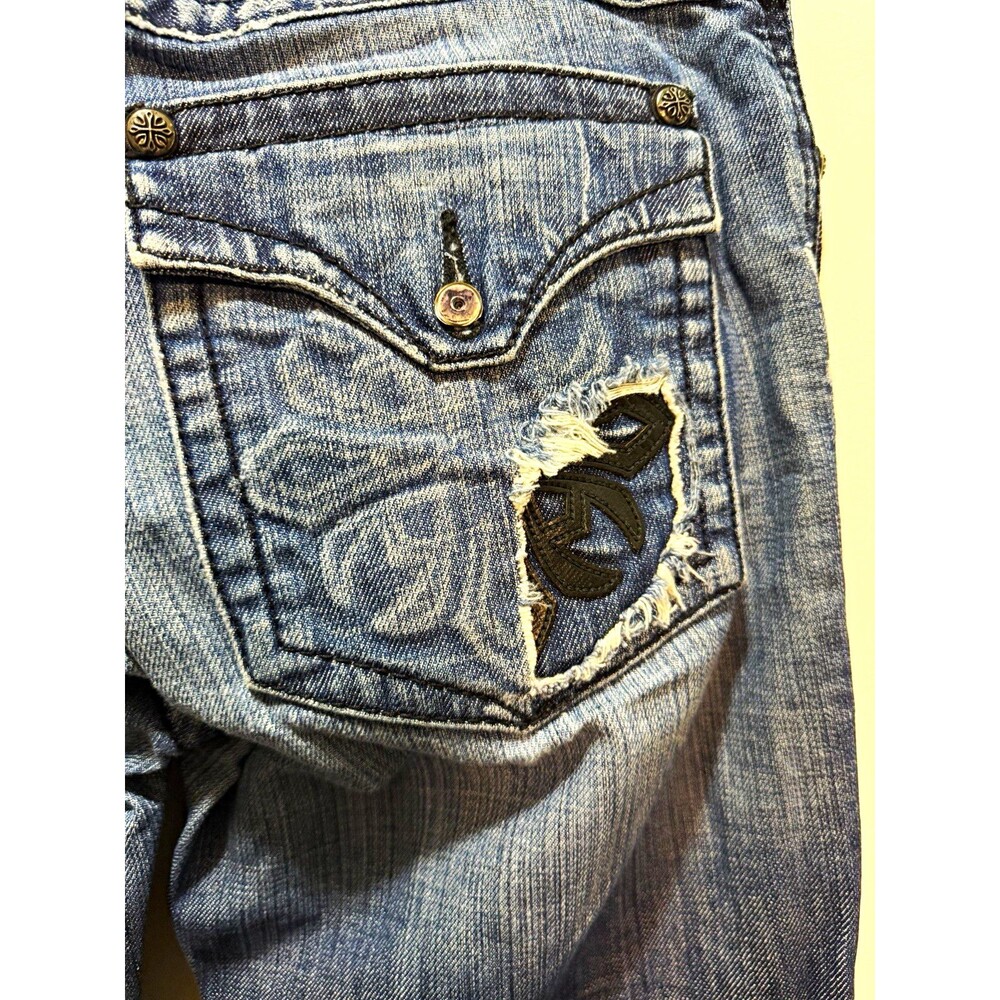Affliction Cooper Men’s Blue Denim Jeans Relaxed Bootcut 32x34